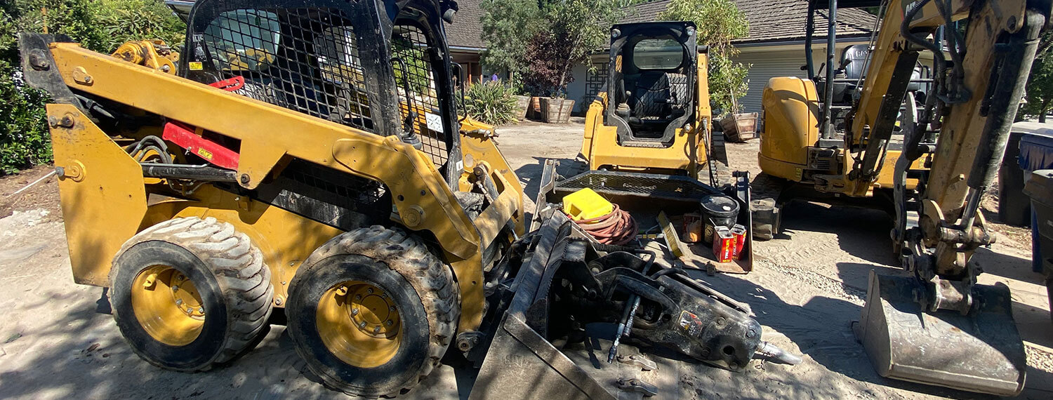 Machines doing a Pool Demolition, remove a pool have a lot of Pool Demolition Benefits