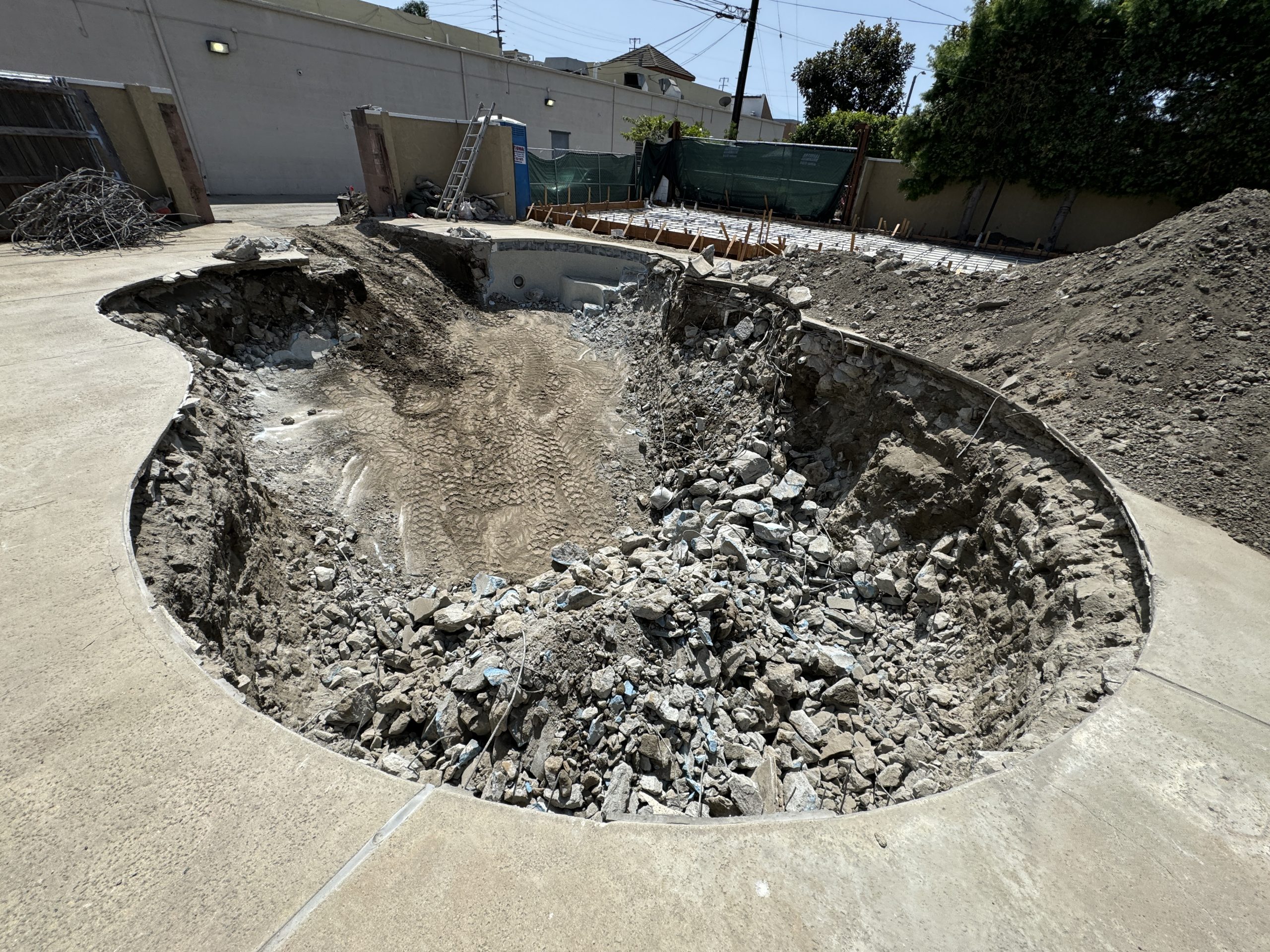 pool demolition permits in Los Angeles